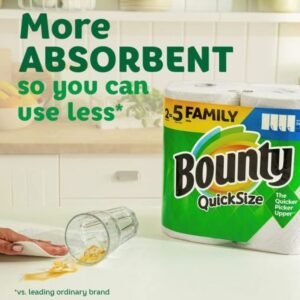 Alternative view of Bounty 16 Family Rolls Quick Size Paper White Towels (=40 Regular Rolls)-toilet paper